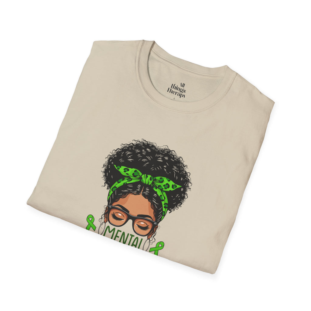 Mental Health Awareness Unisex Softstyle T-Shirt - Positive Vibes Tee