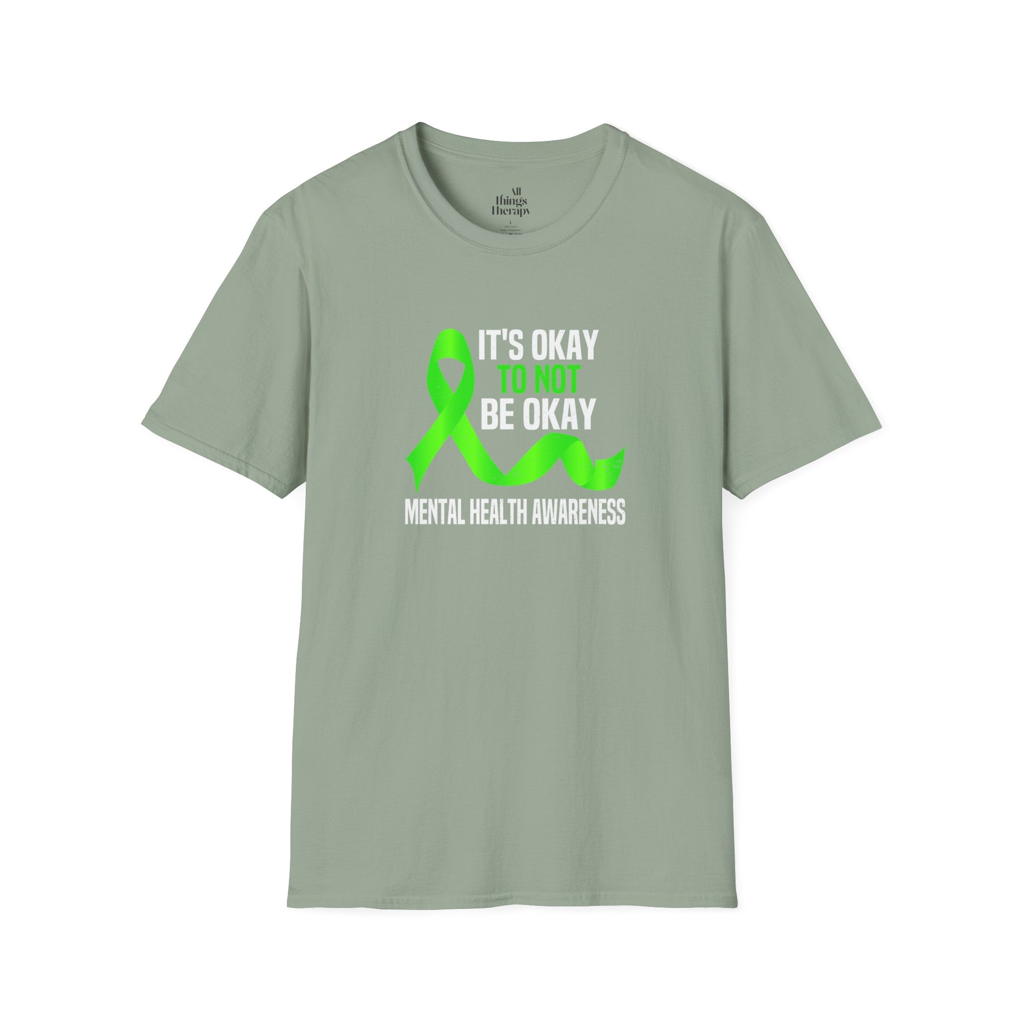 Unisex Softstyle T-Shirt - 'To Not' Green Ribbon Awareness Tee