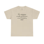 Inspirational Women’s Tee — "She Overcame Everything That Was Meant to Destroy Her"