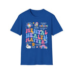 Mental Health Matters T-Shirt — Retro Rainbow Positivity Tee