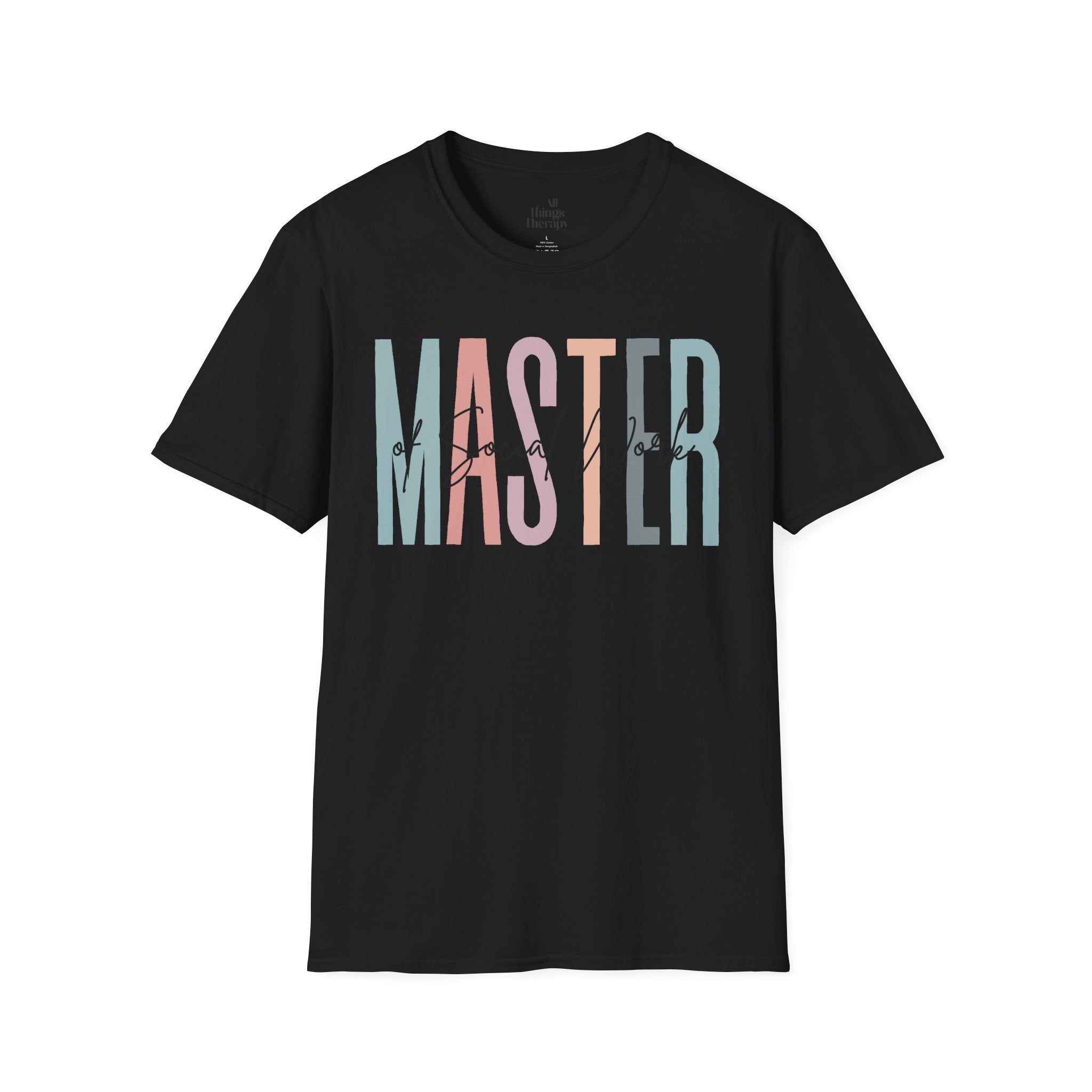Master of Social Work Tee — Retro Pastel MSW Shirt for Social Workers