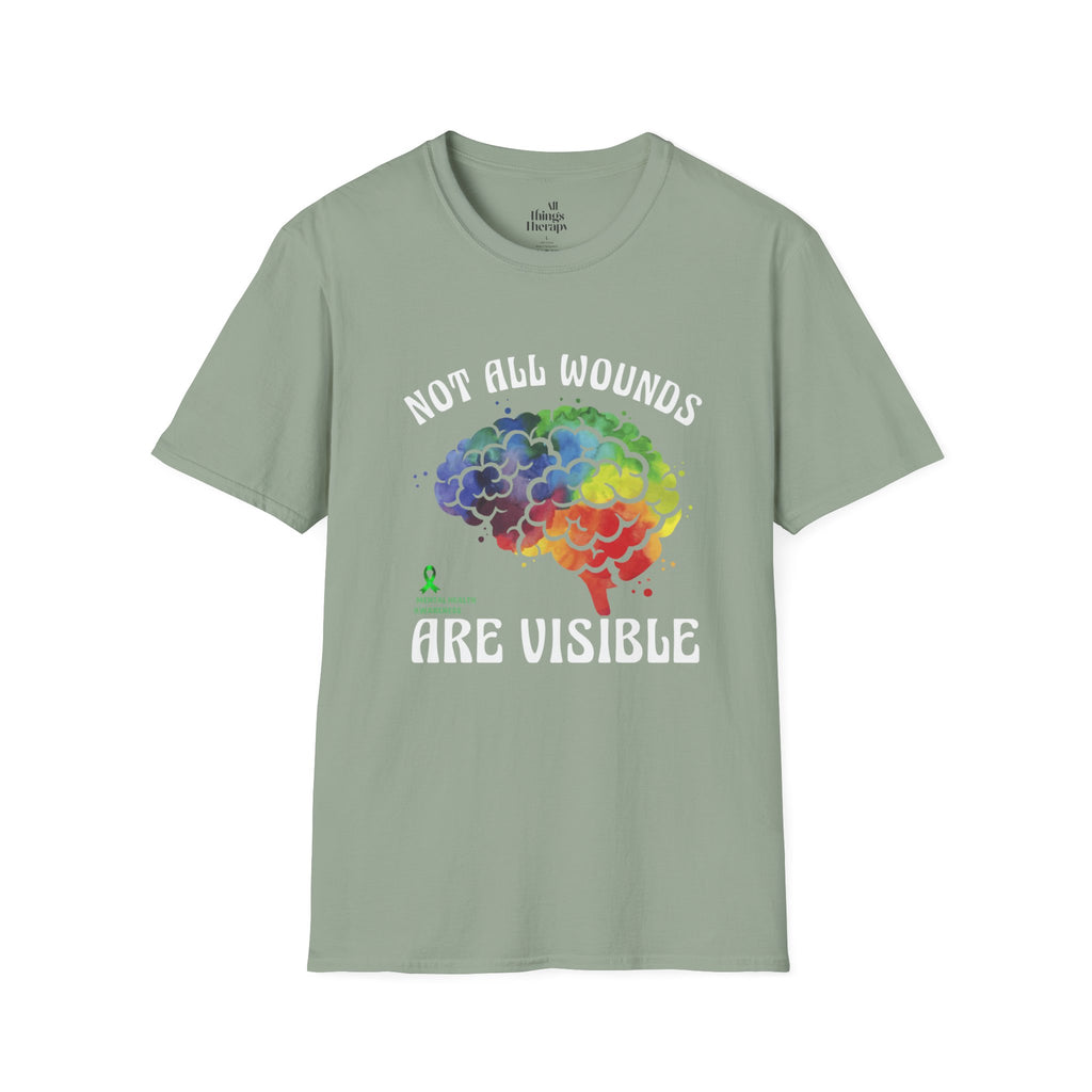 Mental Health Awareness T-Shirt – Not All Wounds Are Visible