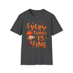 Everything Is Fine T-Shirt — Funny Retro Cartoon Stress Relief Tee