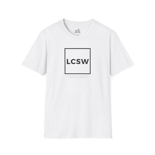 LCSW Licensed Clinical Social Worker Unisex Softstyle T-Shirt