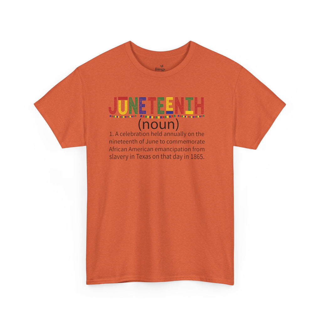 Juneteenth Unisex Heavy Cotton Tee, Celebrate Freedom, African American History Shirt, Equality Apparel, Juneteenth Gift, Community Unity