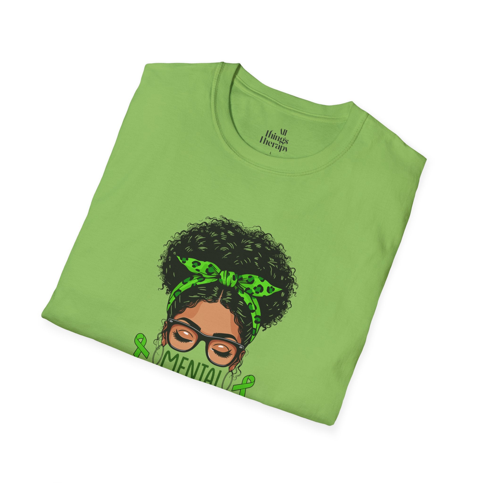 Mental Health Awareness Unisex Softstyle T-Shirt - Positive Vibes Tee