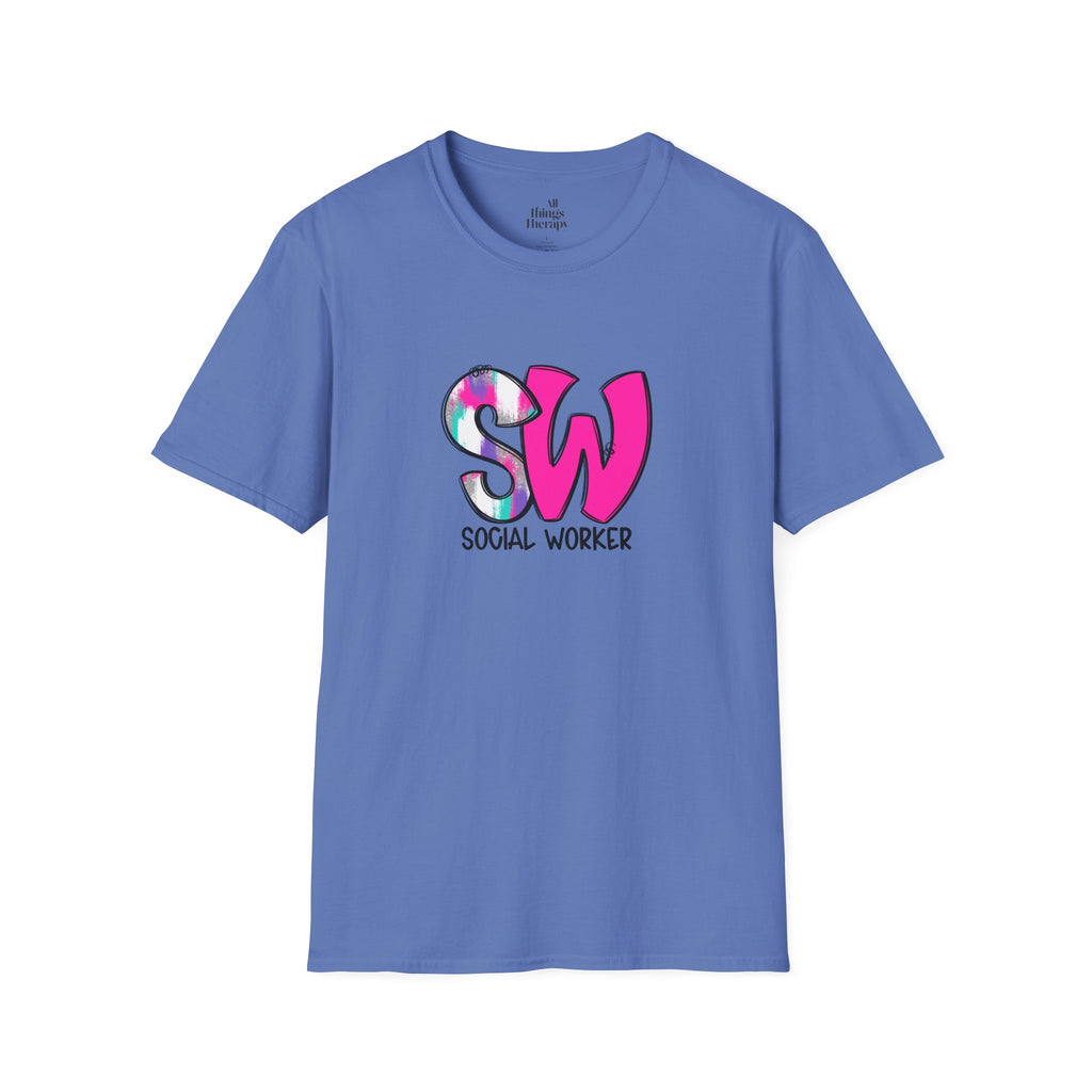 Social Worker Unisex Softstyle T-Shirt - Vibrant Supportive Tee for Social Workers