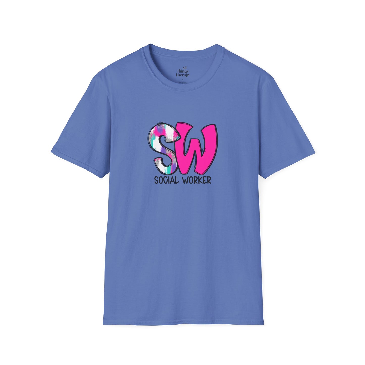 Social Worker Unisex Softstyle T-Shirt - Vibrant Supportive Tee for Social Workers