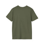 Mental Health Awareness Unisex Softstyle T-Shirt - Supportive Green Ribbon Design