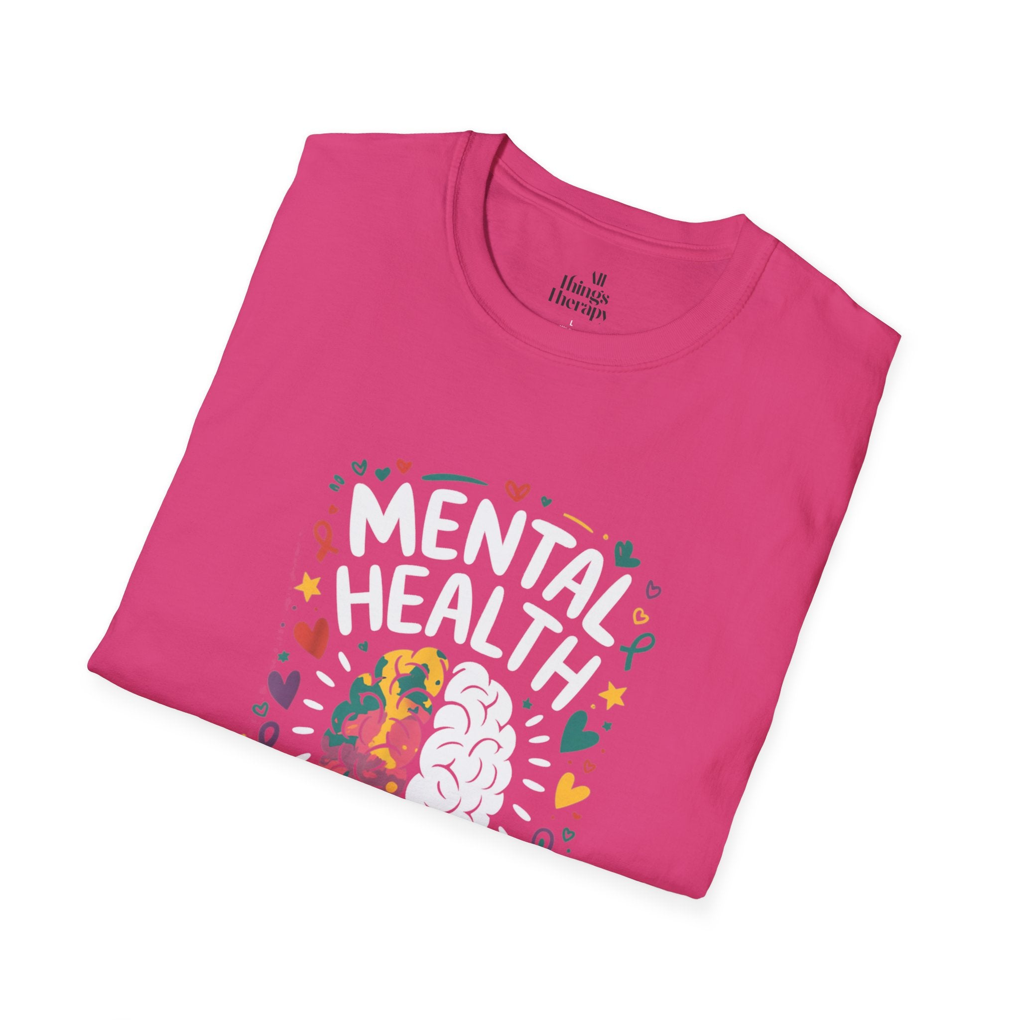 Mental Health Matters Unisex Softstyle T-Shirt | Support Mental Wellbeing