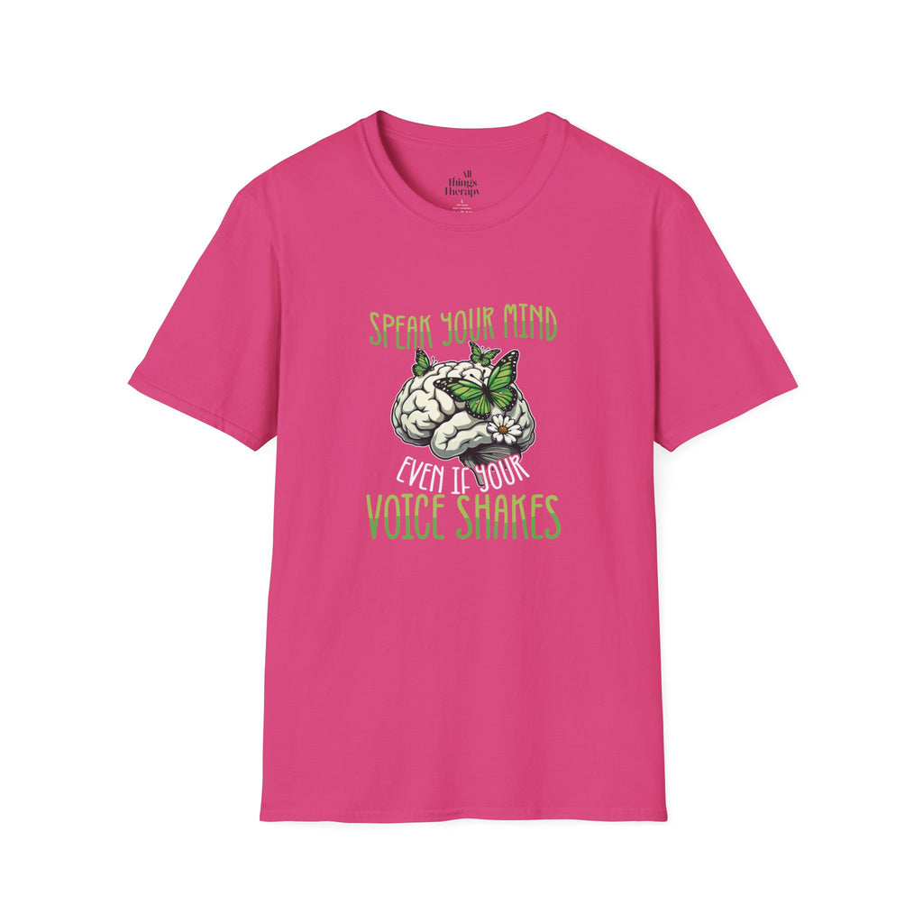 Speak Your Mind Graphic T-Shirt | Unisex Softstyle Tee for Self-Expression