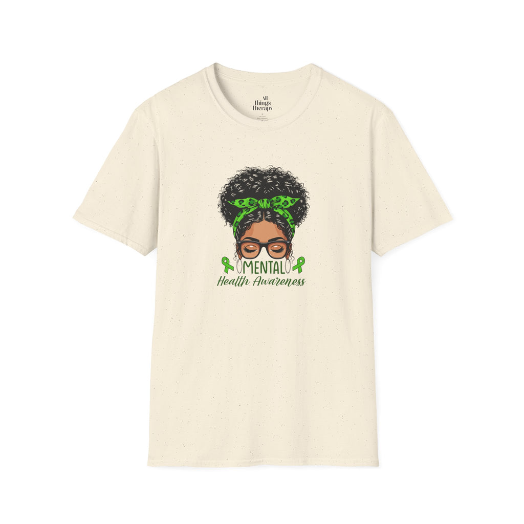 Mental Health Awareness Unisex Softstyle T-Shirt - Positive Vibes Tee