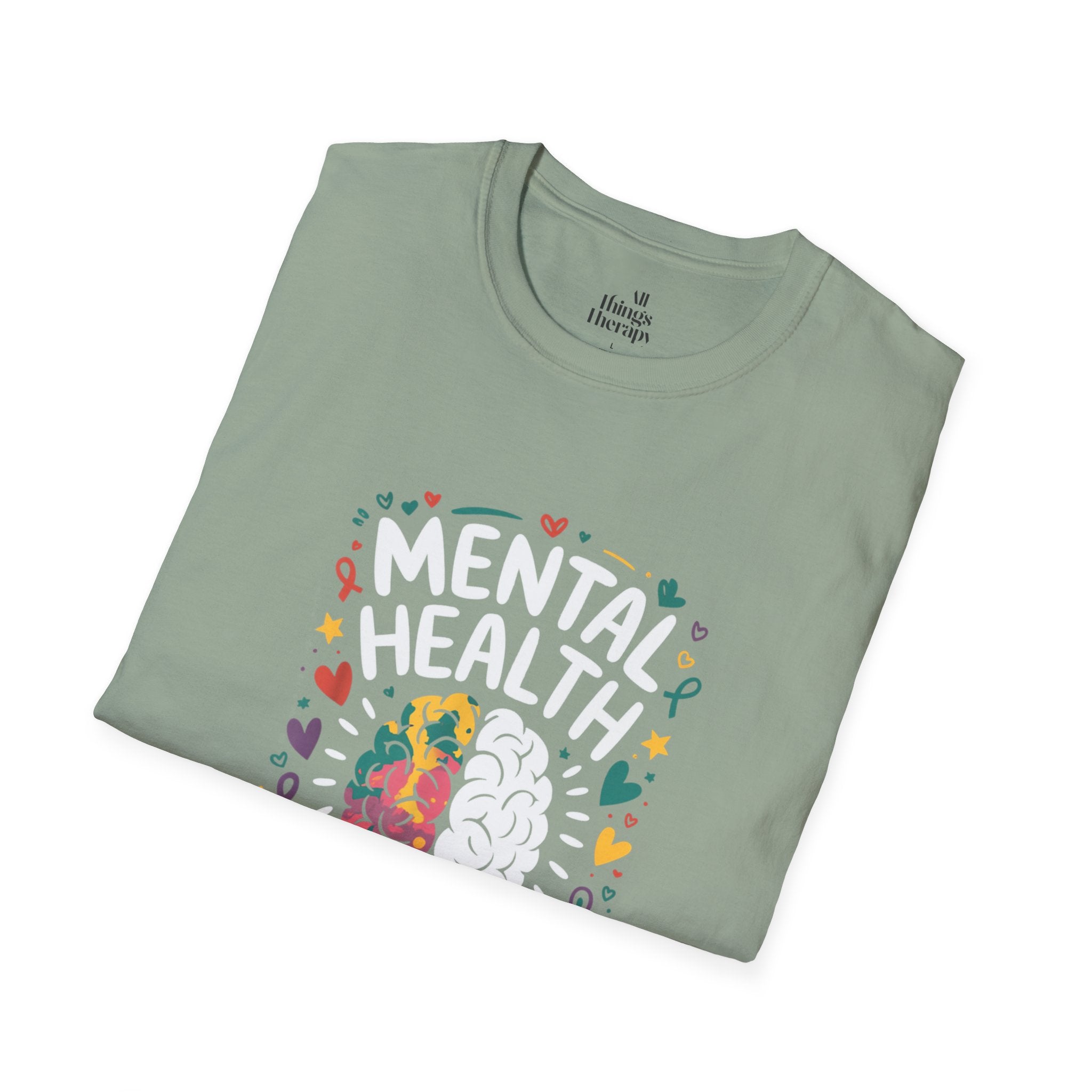 Mental Health Matters Unisex Softstyle T-Shirt | Support Mental Wellbeing