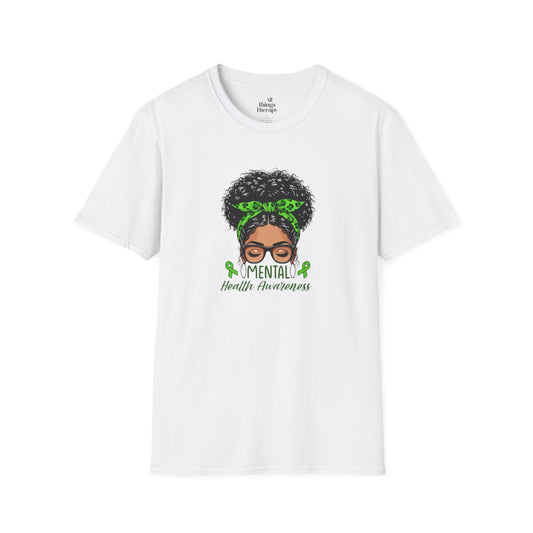 Mental Health Awareness Unisex Softstyle T-Shirt - Positive Vibes Tee