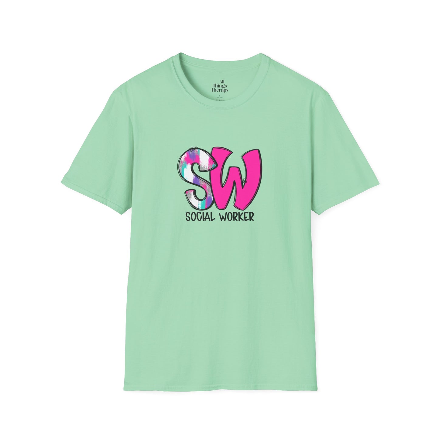 Social Worker Unisex Softstyle T-Shirt - Vibrant Supportive Tee for Social Workers