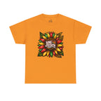 Juneteenth Floral Unisex Heavy Cotton Tee, Celebrate Freedom, Black History Month, Gift for Activists, Summer T-Shirt, Equality Apparel