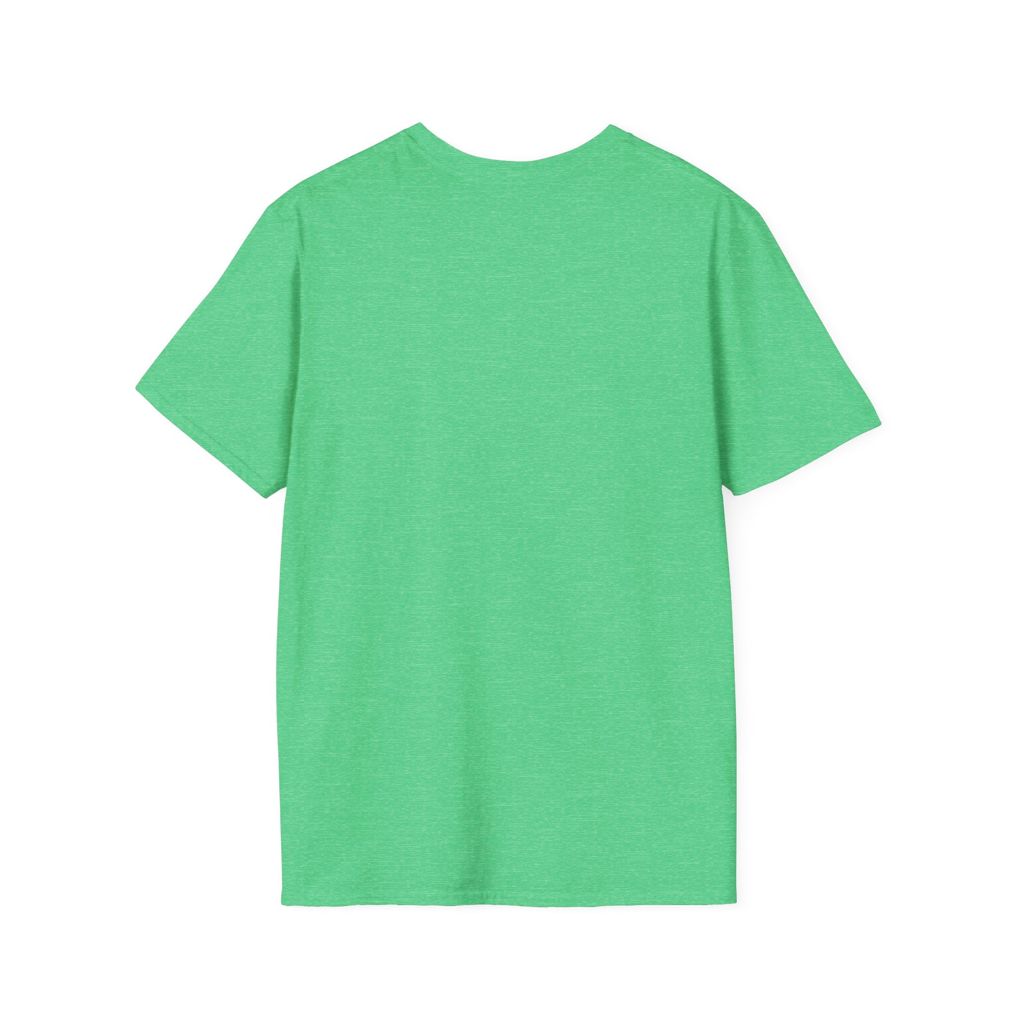 Mental Health Awareness Unisex Softstyle T-Shirt - Supportive Green Ribbon Design
