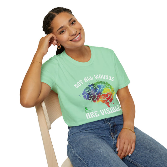 Mental Health Awareness T-Shirt – Not All Wounds Are Visible