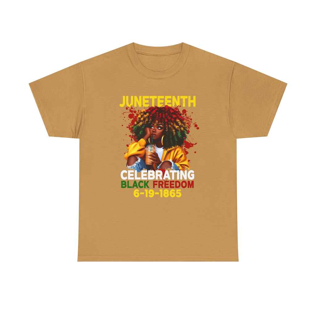 Juneteenth Celebration Tee, Unisex Heavy Cotton T-Shirt for Activism, Black History Month, Freedom Day, Gifts for Social Justice
