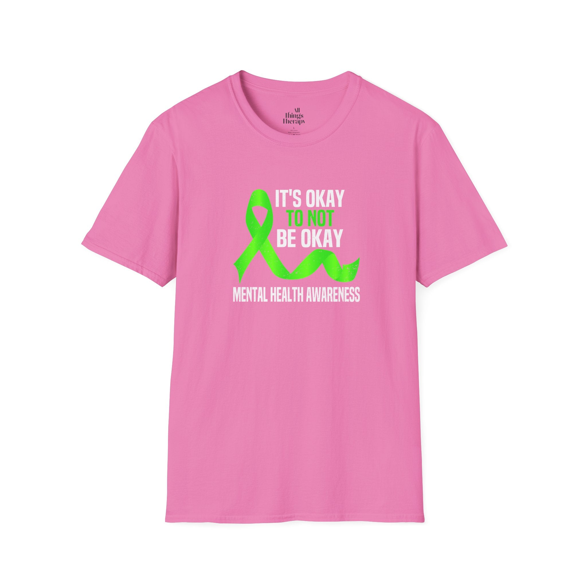 Unisex Softstyle T-Shirt - 'To Not' Green Ribbon Awareness Tee