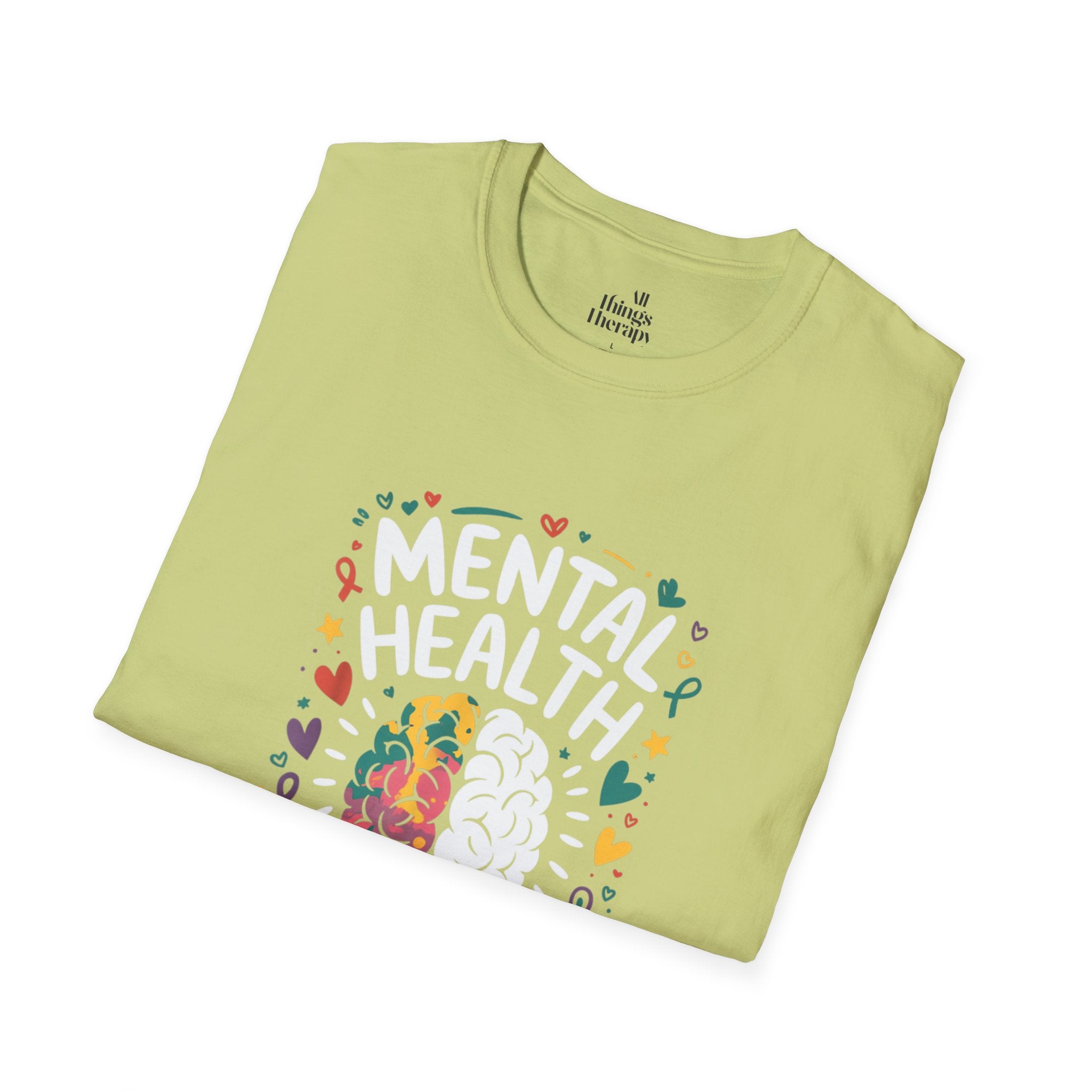 Mental Health Matters Unisex Softstyle T-Shirt | Support Mental Wellbeing