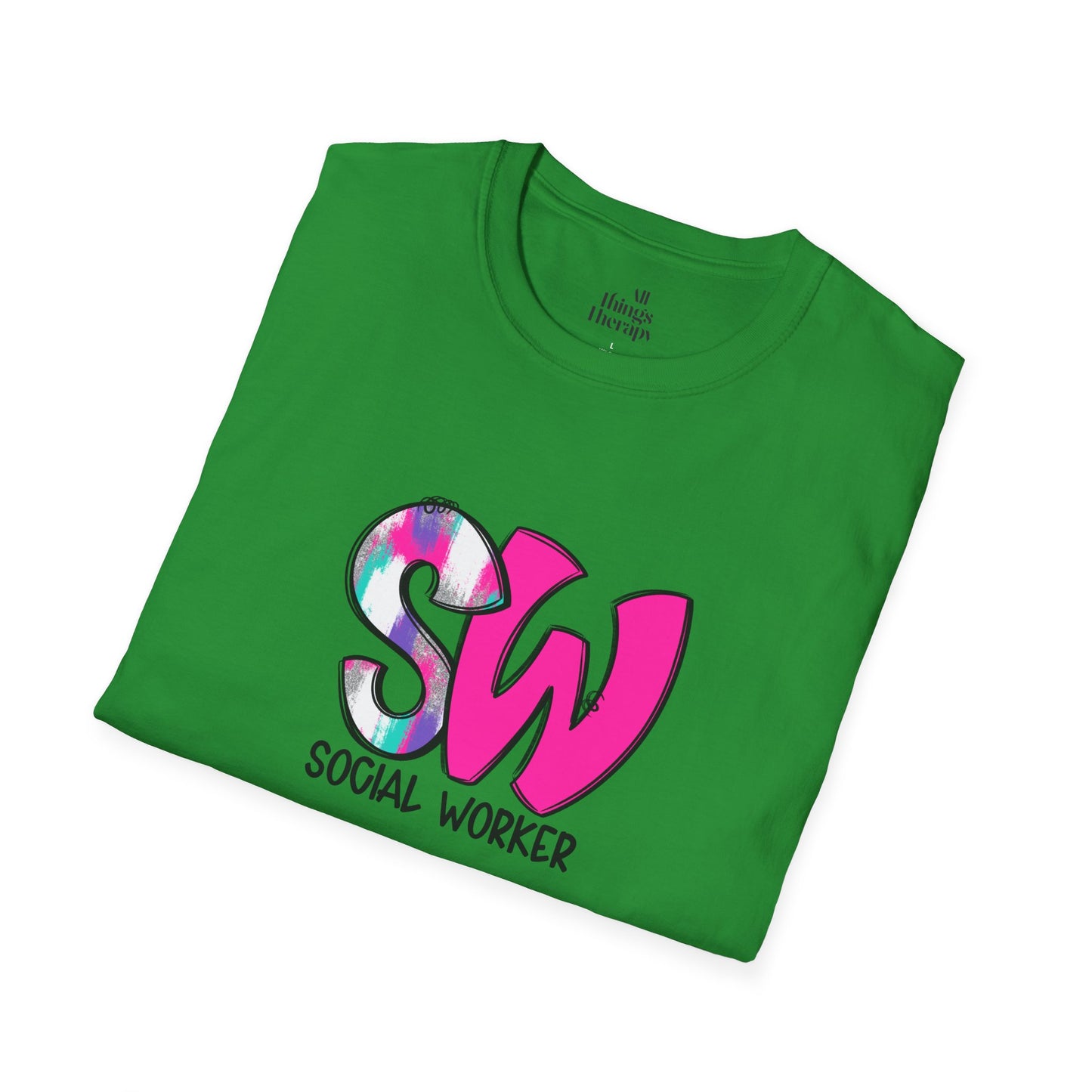 Social Worker Unisex Softstyle T-Shirt - Vibrant Supportive Tee for Social Workers