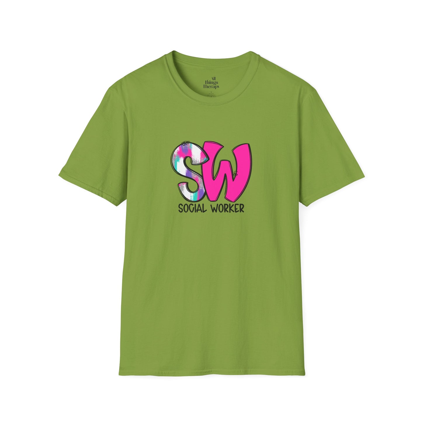 Social Worker Unisex Softstyle T-Shirt - Vibrant Supportive Tee for Social Workers