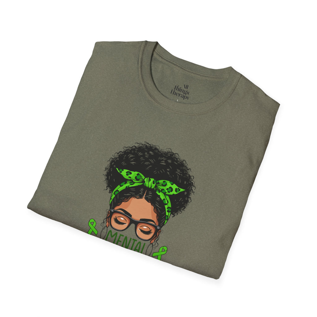 Mental Health Awareness Unisex Softstyle T-Shirt - Positive Vibes Tee