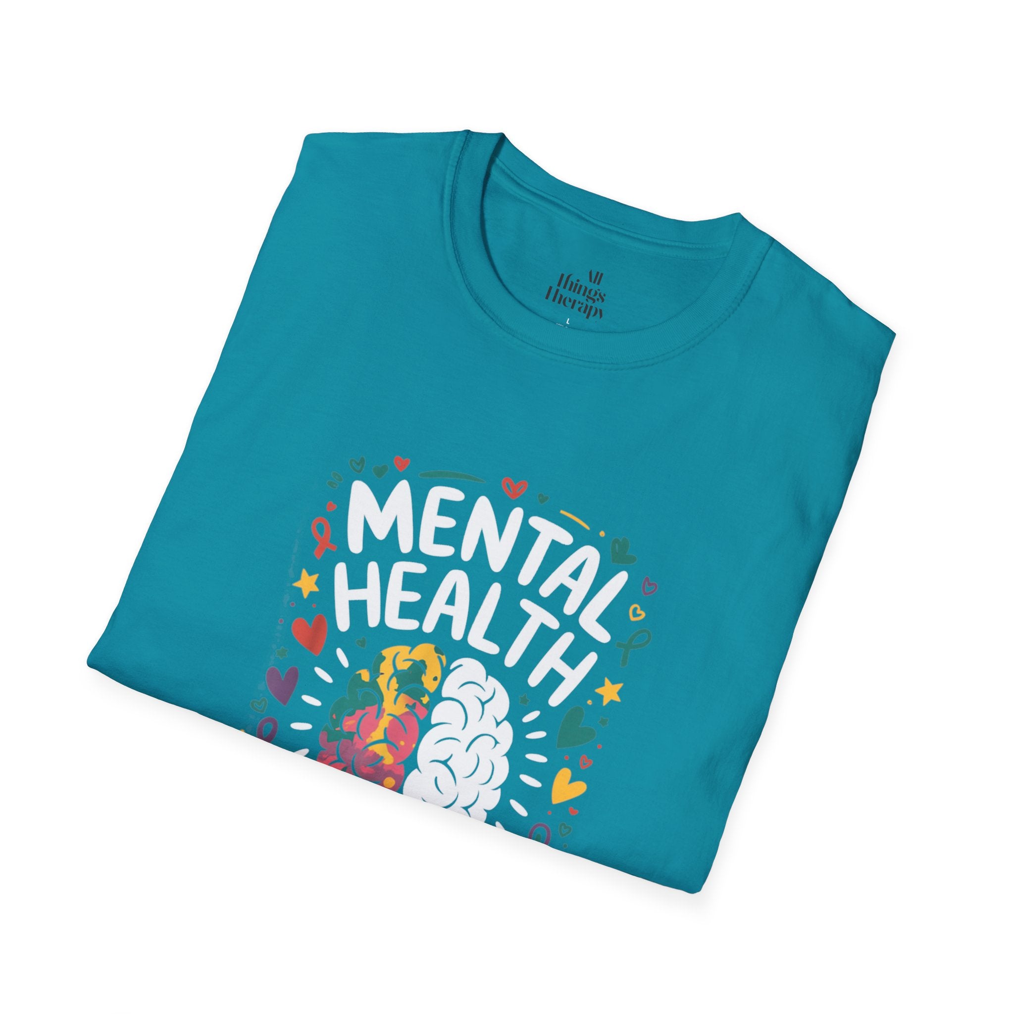 Mental Health Matters Unisex Softstyle T-Shirt | Support Mental Wellbeing