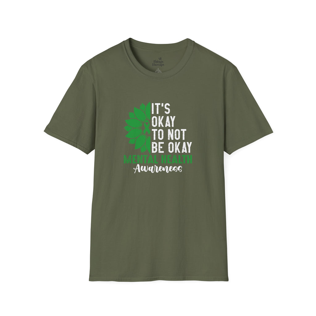 Mental Health Awareness Unisex T-Shirt - It's Okay to Not Be Okay