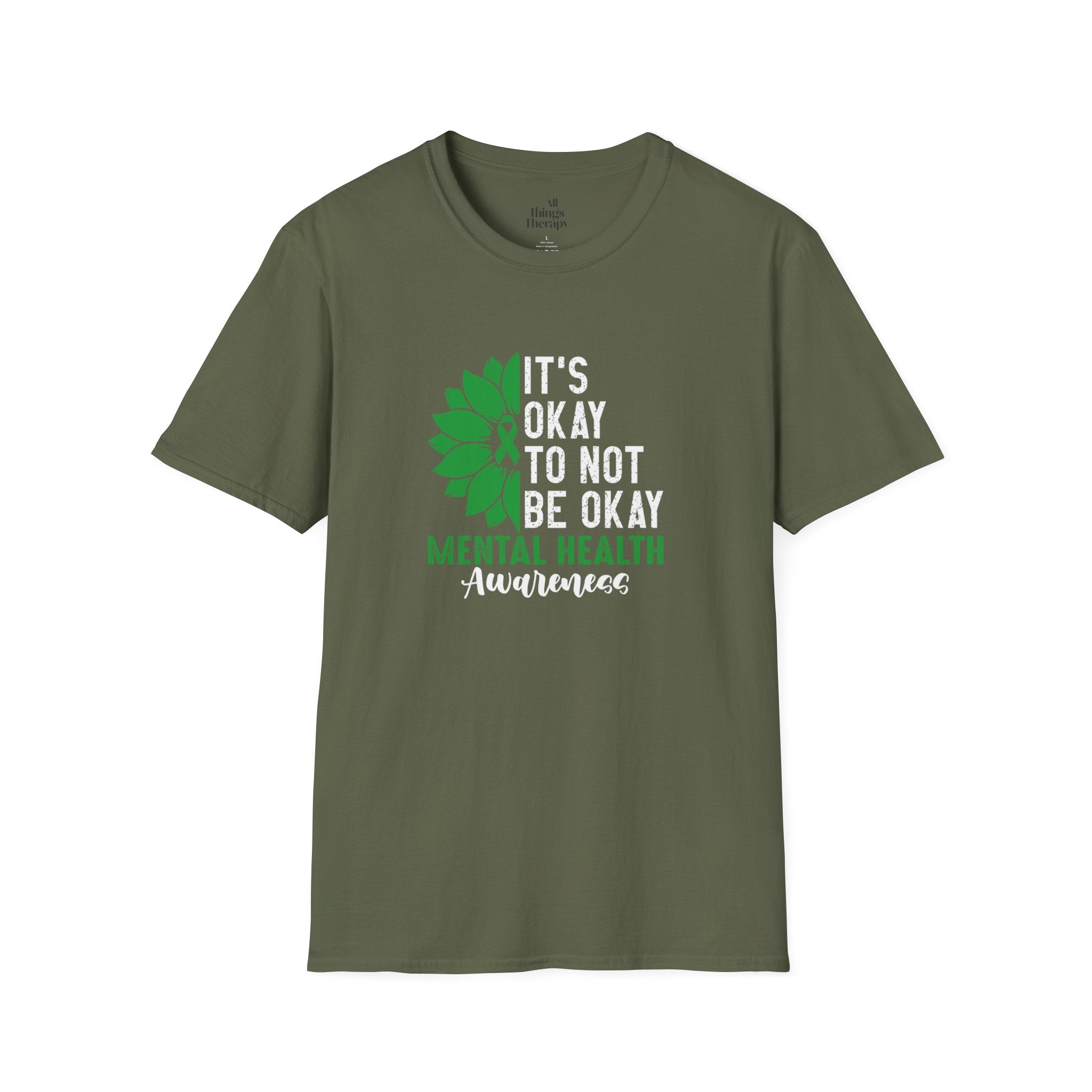 Mental Health Awareness Unisex T-Shirt - It's Okay to Not Be Okay