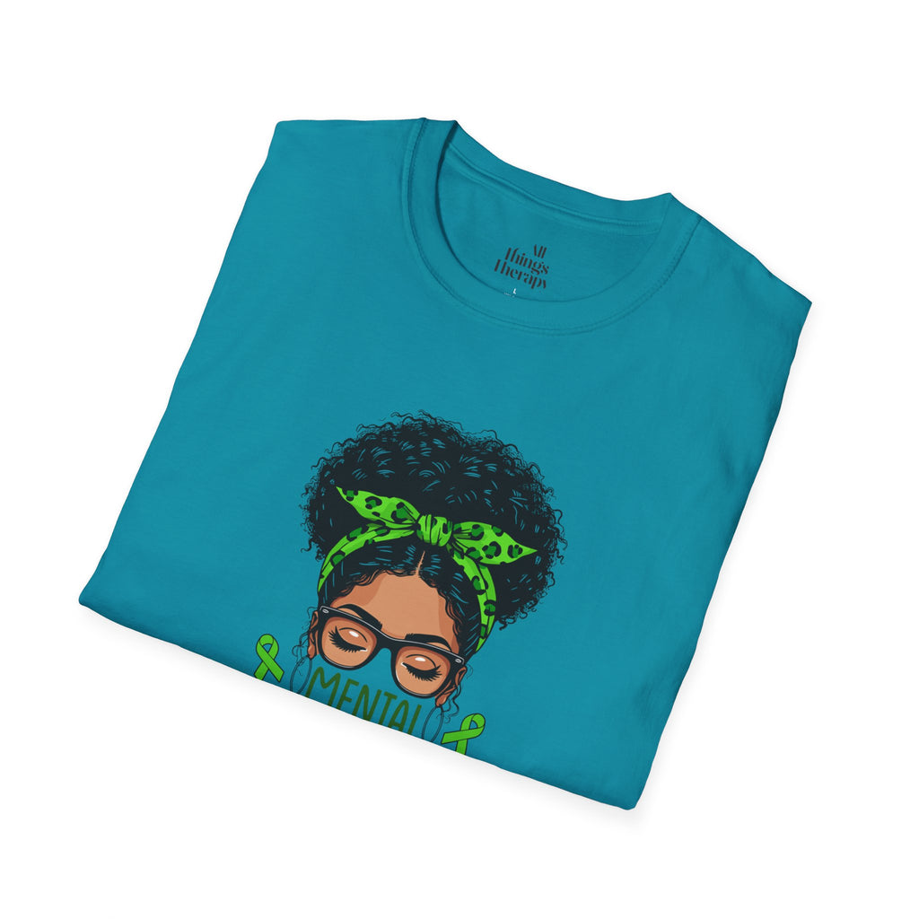 Mental Health Awareness Unisex Softstyle T-Shirt - Positive Vibes Tee