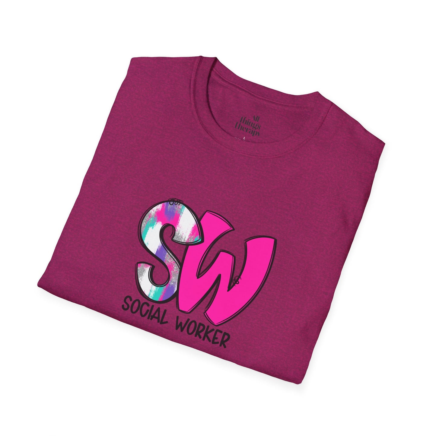 Social Worker Unisex Softstyle T-Shirt - Vibrant Supportive Tee for Social Workers