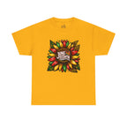 Juneteenth Floral Unisex Heavy Cotton Tee, Celebrate Freedom, Black History Month, Gift for Activists, Summer T-Shirt, Equality Apparel