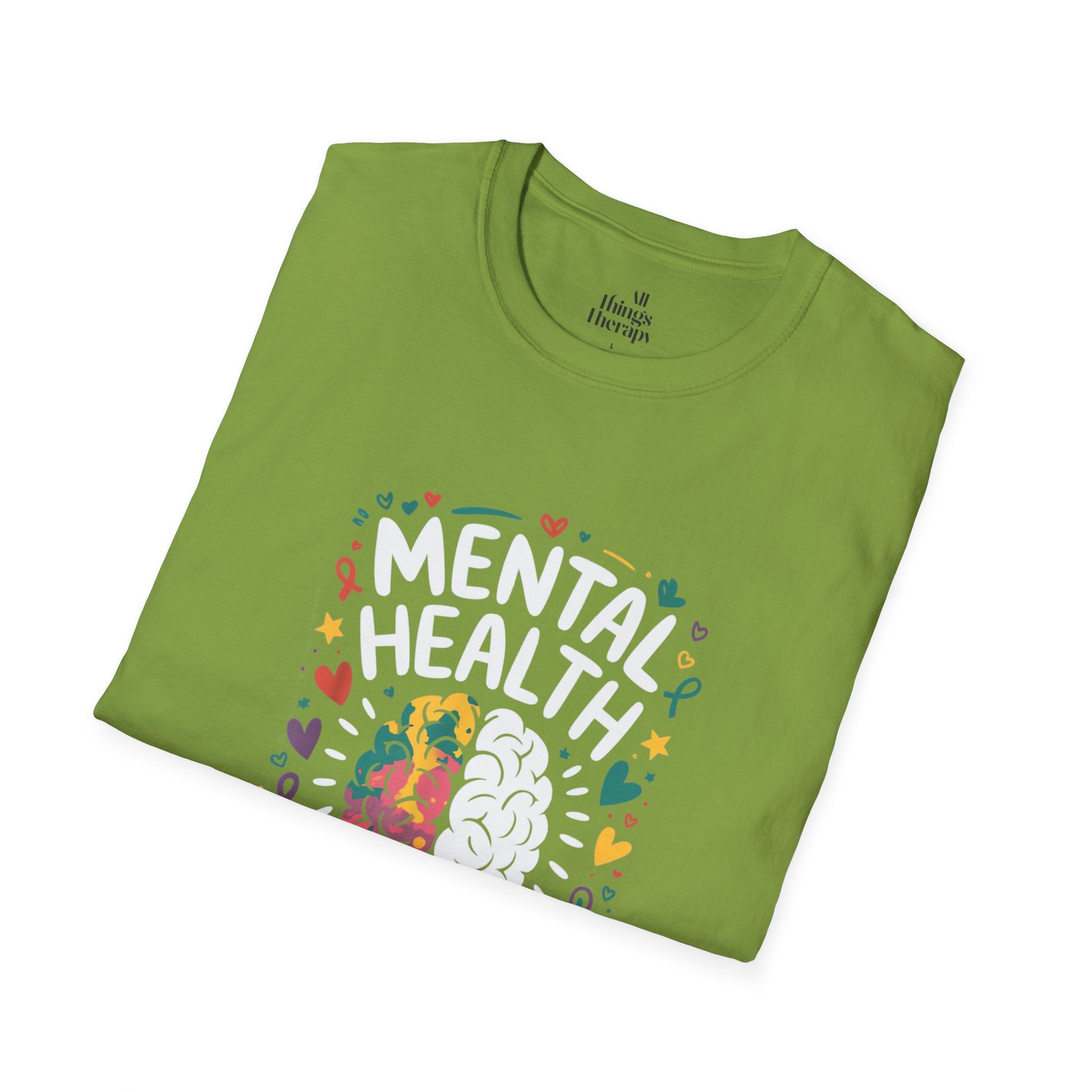 Mental Health Matters Unisex Softstyle T-Shirt | Support Mental Wellbeing