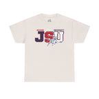 Unisex Heavy Cotton Tee, Jackson University Spirit Shirt, College Apparel, Graduation Gift, Casual Wear, School Pride Tee