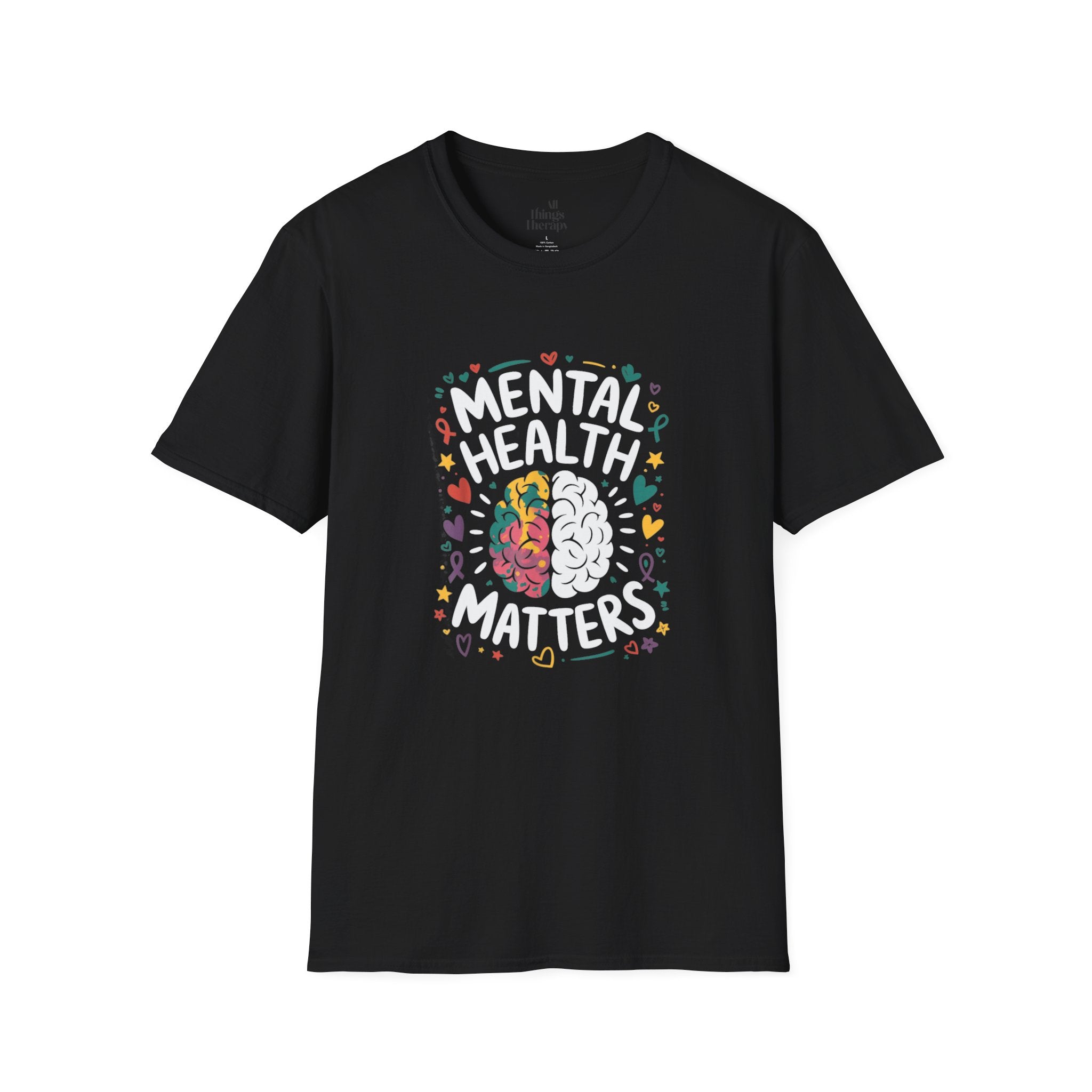 Mental Health Matters Unisex Softstyle T-Shirt | Support Mental Wellbeing