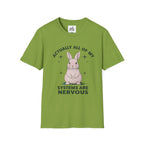 Bunny Graphic Tee - 'Actually All of My Systems Are Nervous' Unisex T-Shirt