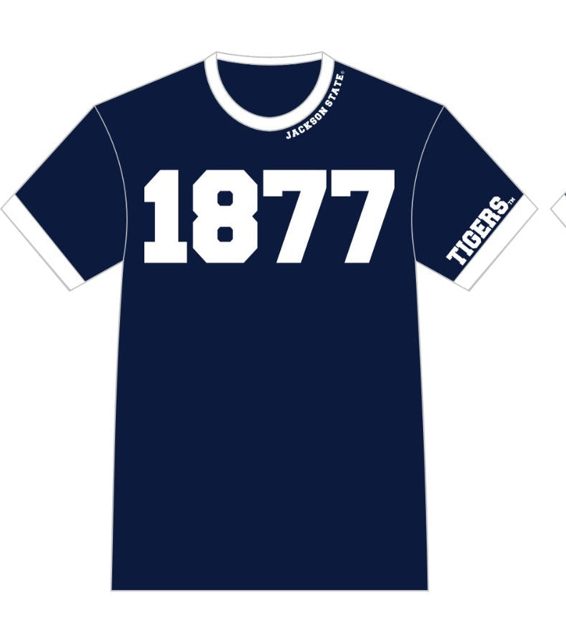 JSU 1877 T-shirt Chenille Print Pre ORDER SHIPS DECEMBER 15