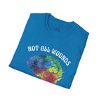 Mental Health Awareness T-Shirt – Not All Wounds Are Visible