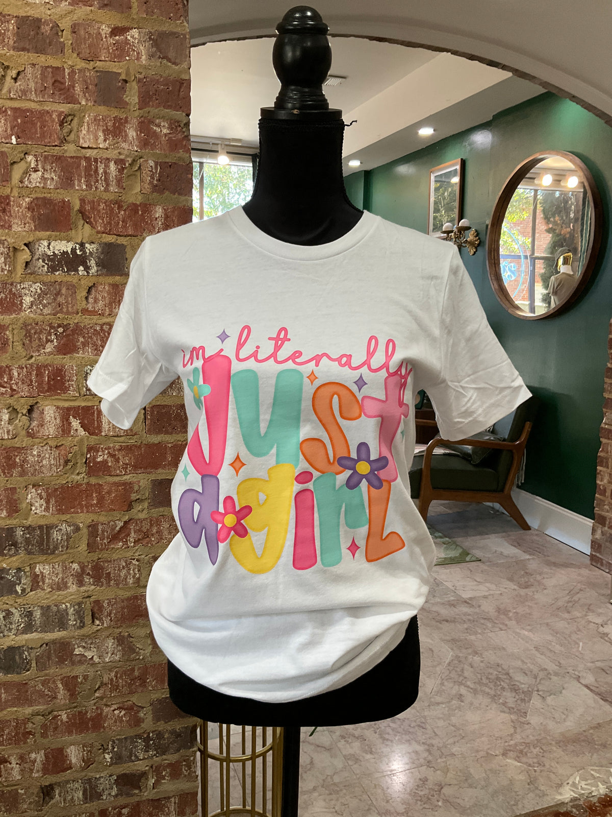 I’m Literally Just a Girl Tee(White)