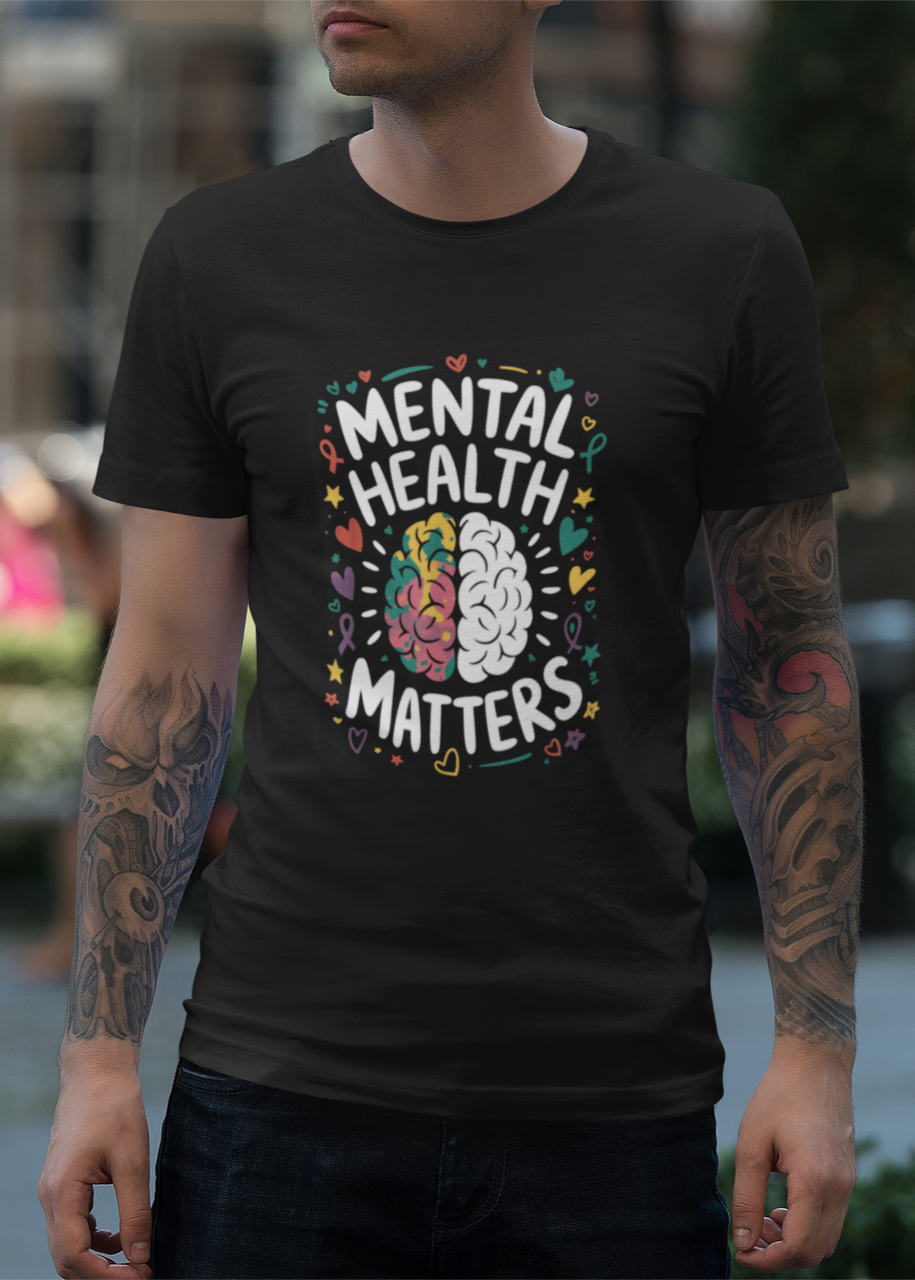 Mental Health Matters Unisex Softstyle T-Shirt | Support Mental Wellbeing