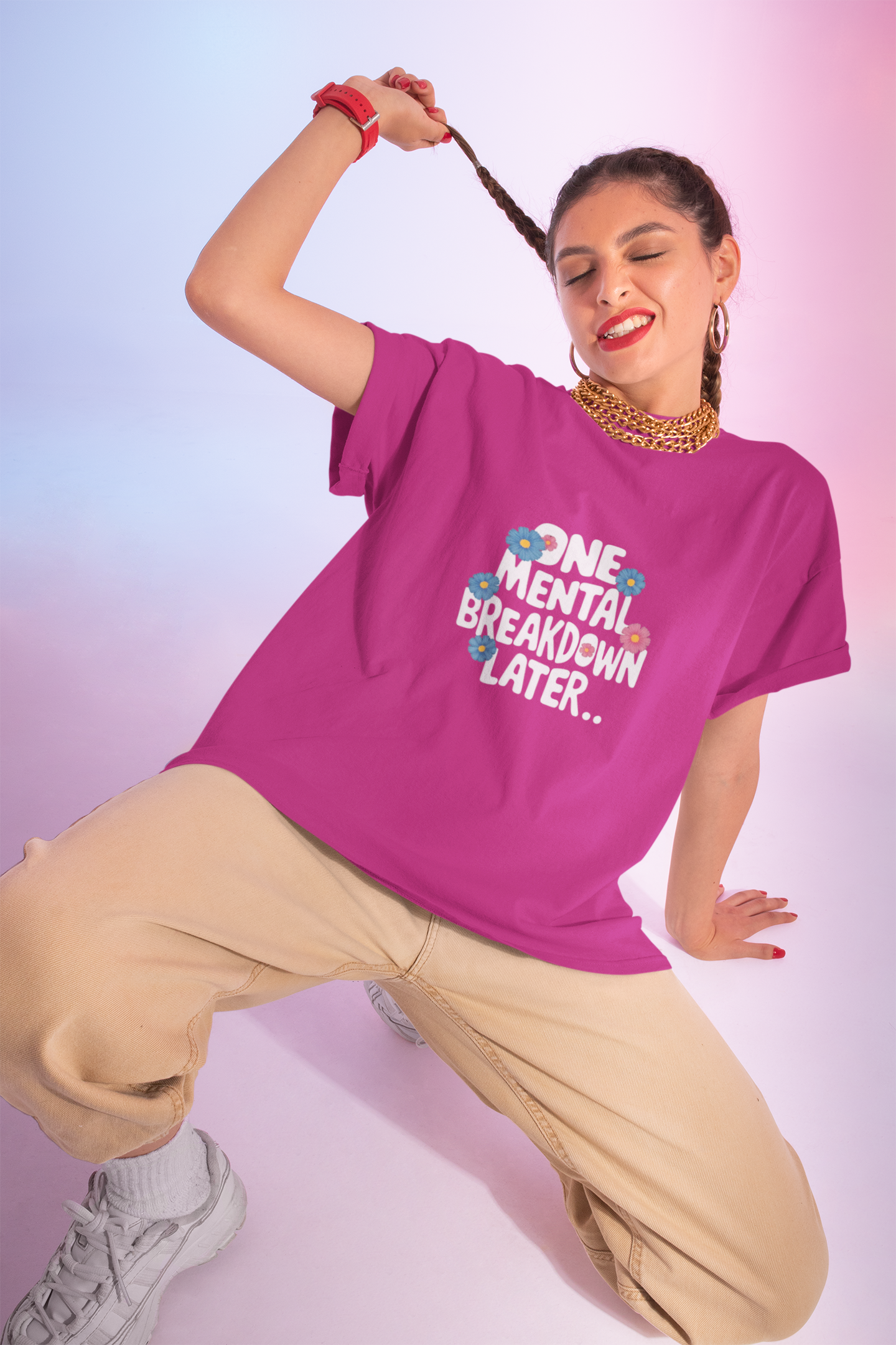 One Mental Breakdown Later Unisex Softstyle T-Shirt - Cozy Humor Tee