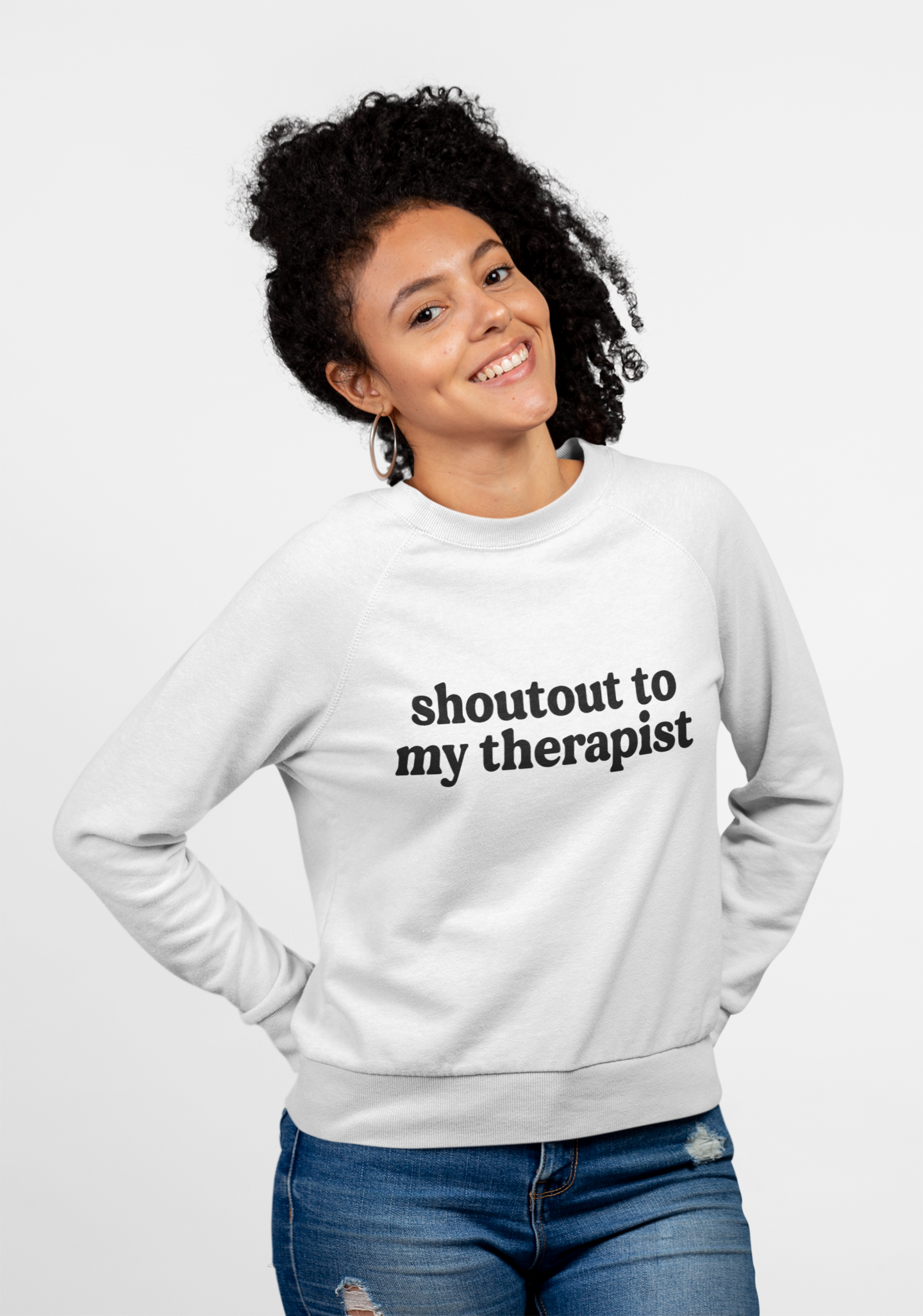 Ain't No Therapist Like The One I Got Unisex Heavy Blend™ Crewneck Sweatshirt
