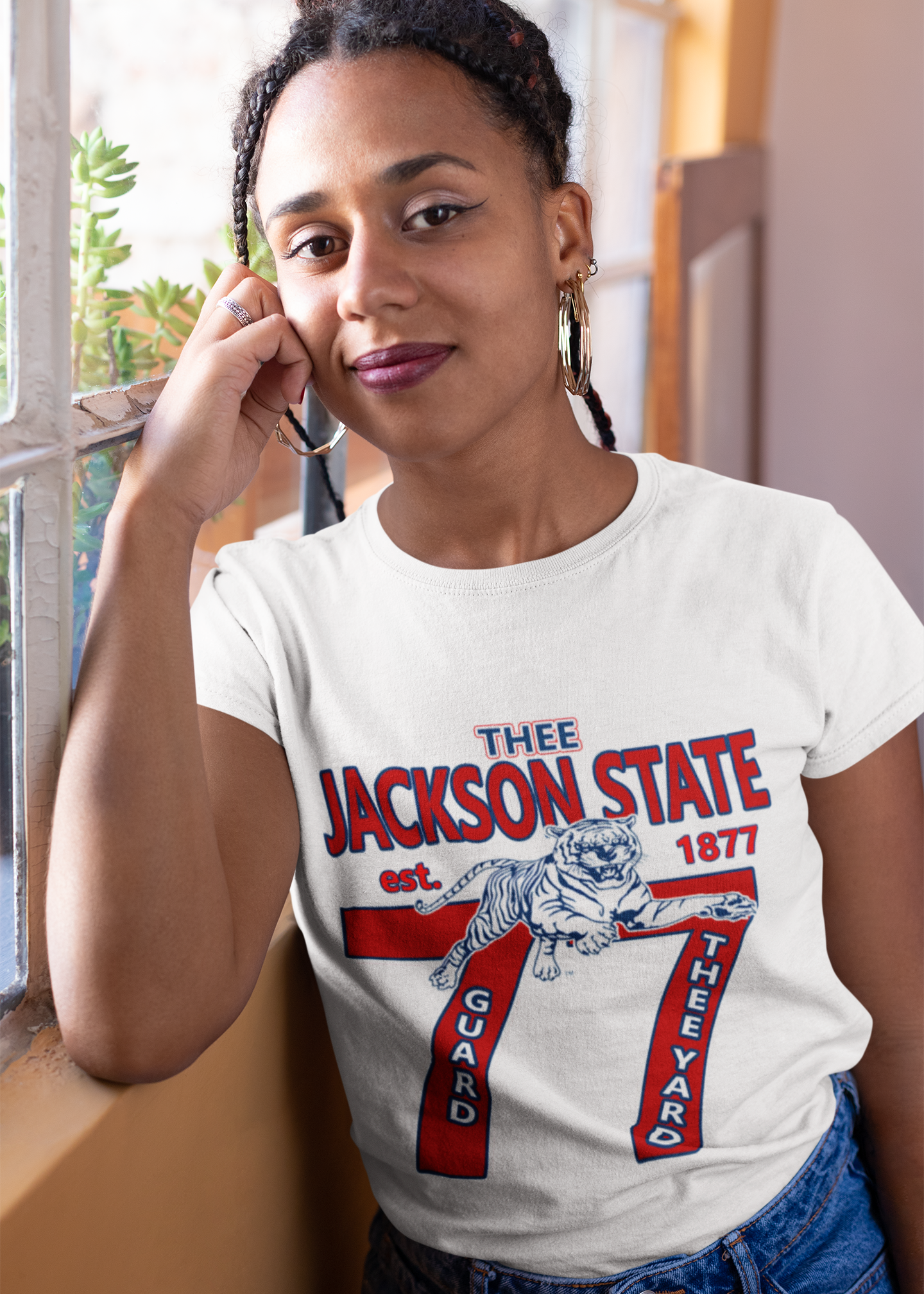 Vintage Jackson State Tee, Unisex Heavy Cotton T-Shirt, College Spirit Wear, Retro Graphic Tee, Gift for Graduates