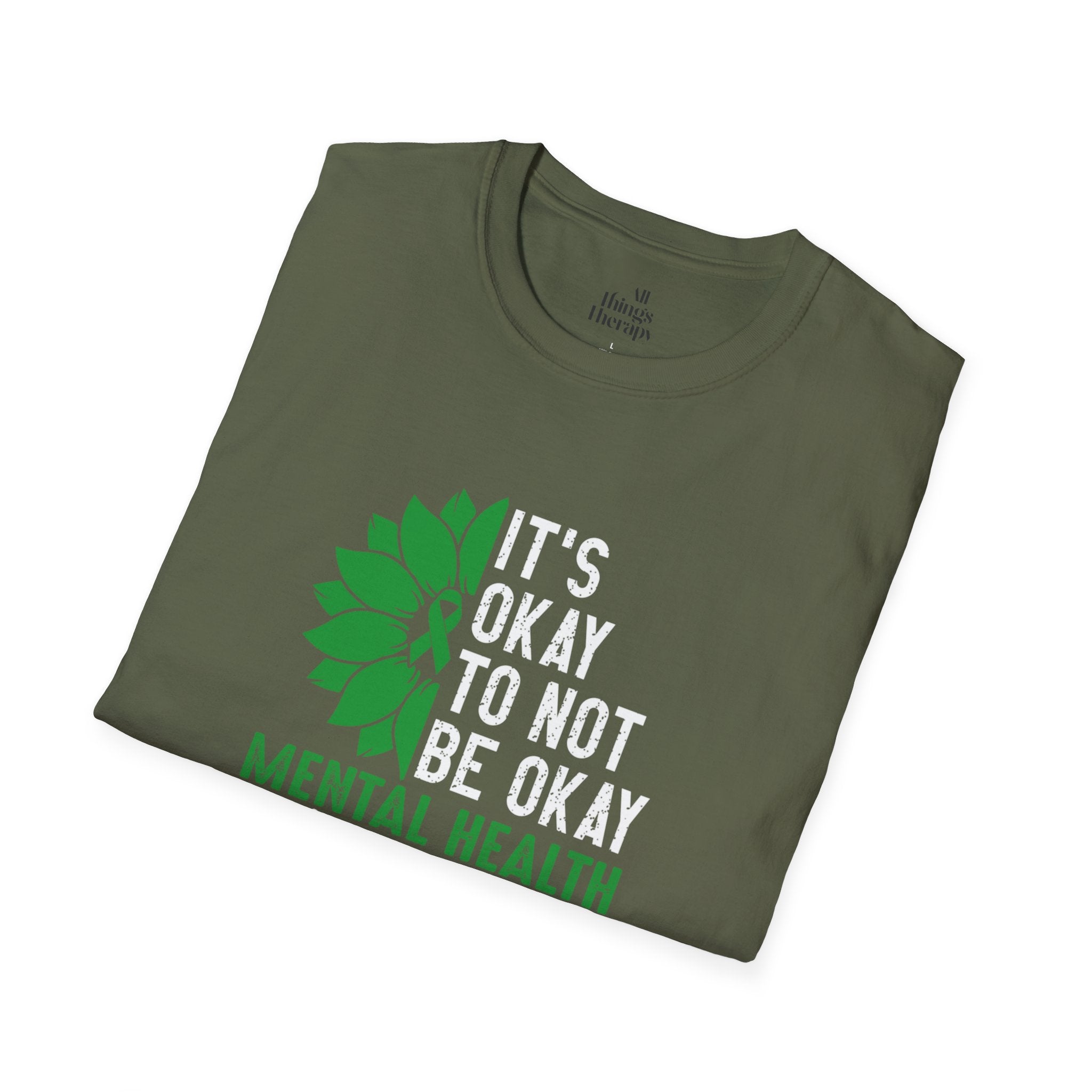 Mental Health Awareness Unisex T-Shirt - It's Okay to Not Be Okay