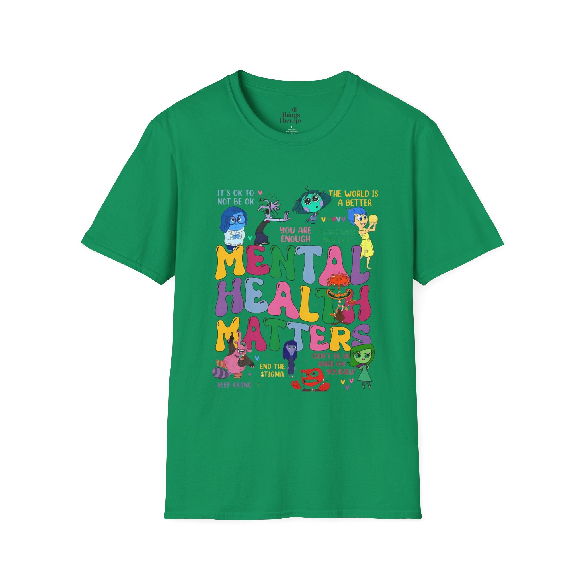 Mental Health Matters T-Shirt - Unisex Softstyle Tee for Awareness