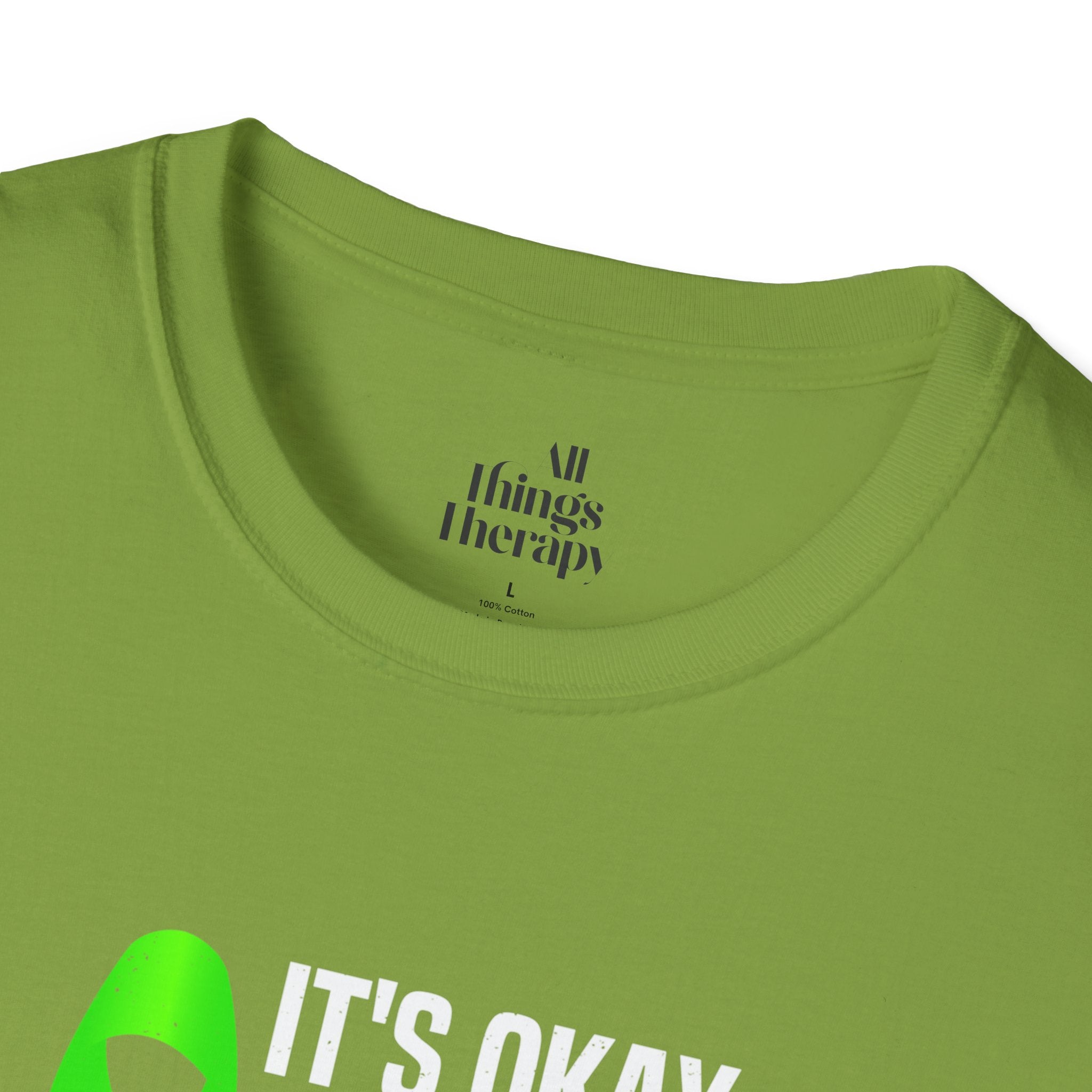 Unisex Softstyle T-Shirt - 'To Not' Green Ribbon Awareness Tee