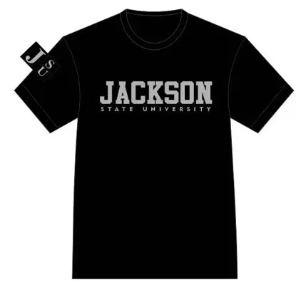 Jackson State University Black and Grey Chenille Tshirt