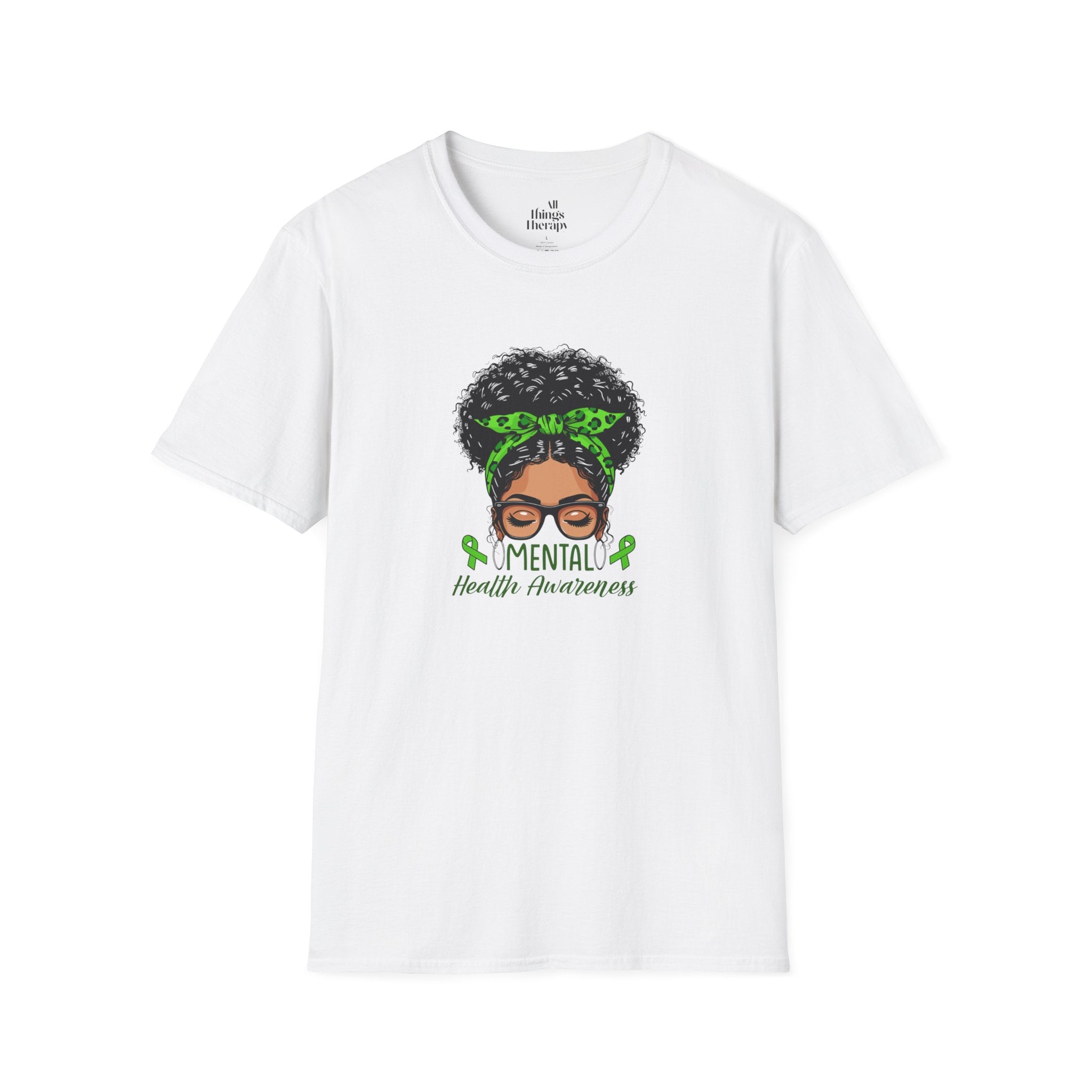 Mental Health Awareness Unisex Softstyle T-Shirt - Positive Vibes Tee